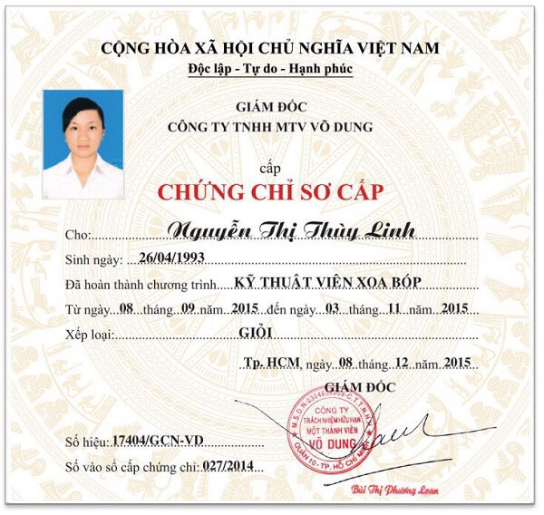 Làm chứng chỉ Massage Bao Nhiêu Tiền