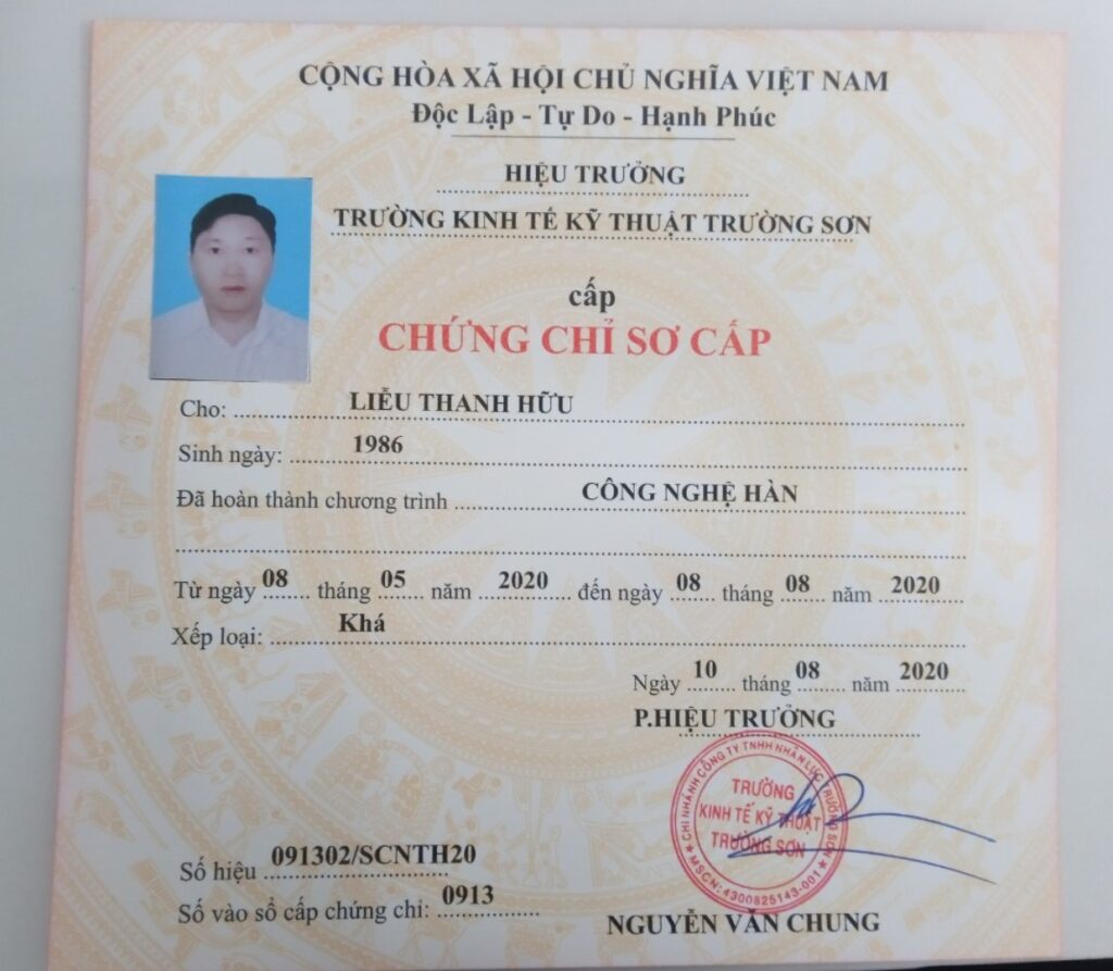 Làm chứng chỉ nghề thợ hàn 2022